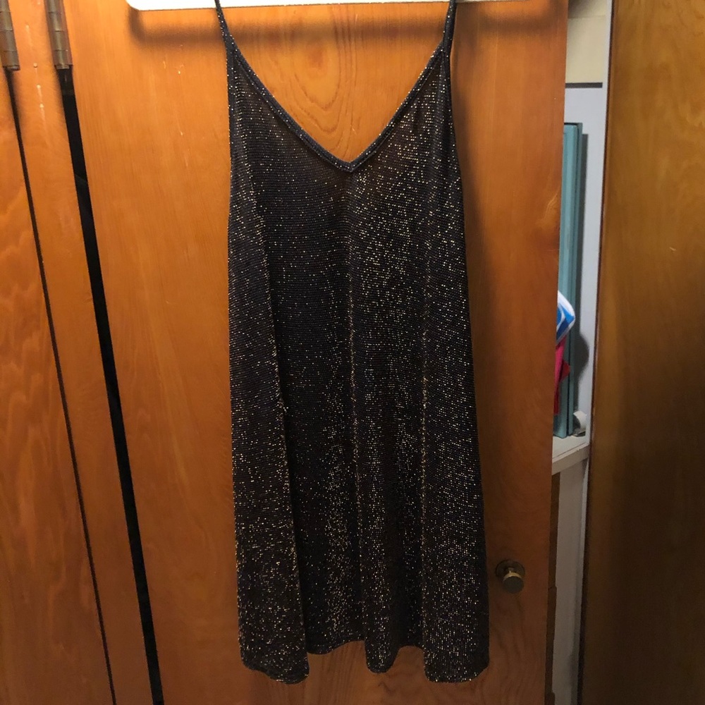Sparkly Gold & Black Dress